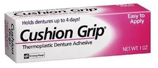 Cushion Grip Thermoplastic Denture Adhesive for Dentures, Long-Lasting Cushion