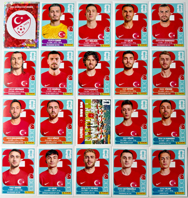 2026 Panini FIFA World Cup Turkey Stickers Pick Your Number TUR2