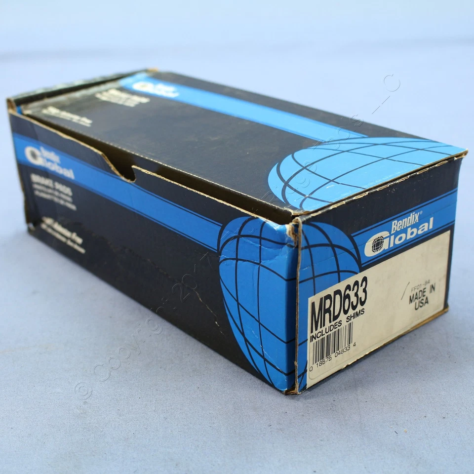 Juego de pastillas de freno semimetálicas globales delanteras Bendix MRD633 para Dodge Neon 1995-1996 Foto 4 de 4