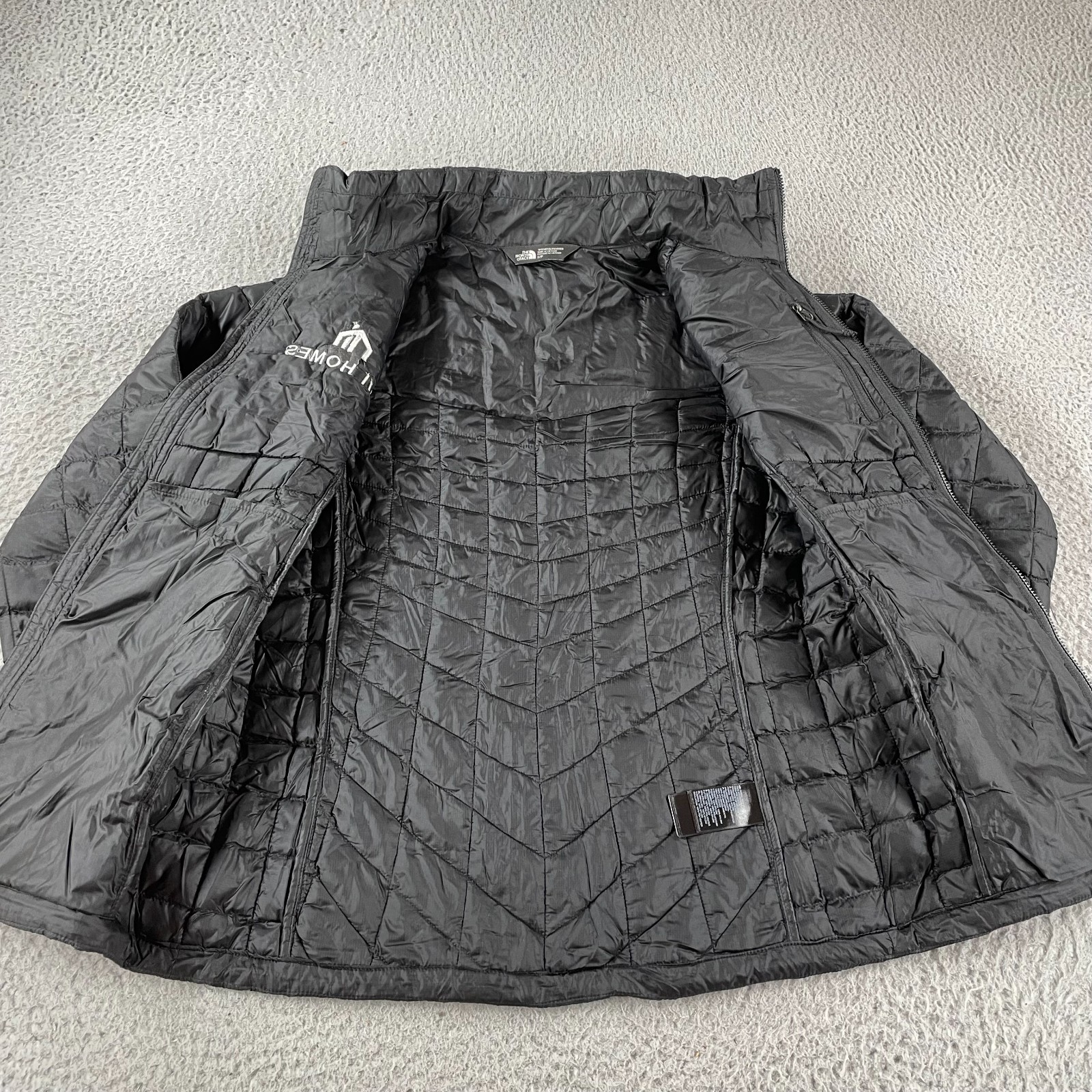 The North Face Jacket Womens Small Black ThermoBall Eco Quilted Puffer Full Zip