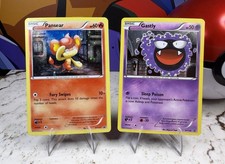 Pansear & Gastly (Promos) Holo Black Star Promos XY131 & XY132 (LP/MP) on eBay