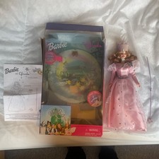 Mattel Barbie Glinda Wizard of oz Talking Doll with Wand 1999 Edition. With Box