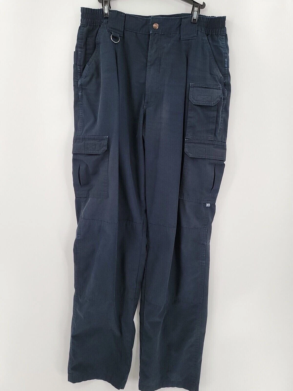 Propper Mens Cargo Pants 36/36 Straight Leg Navy Pockets Polyester Blend