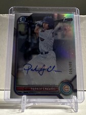 2022 Bowman Chrome Parker Chavers 1st Refractor Auto /499 Chicago Cubs Prospect