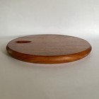 Vtg Dansk Vivianna Torun Teak Wood Cheese Charcuterie Round Cutting Board 11" — photo 6