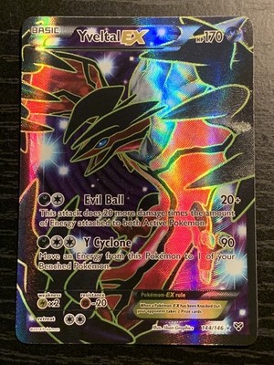 Pokemon Yveltal EX Full Art Holo Ultra Rare XY Base Set 144/146 NM