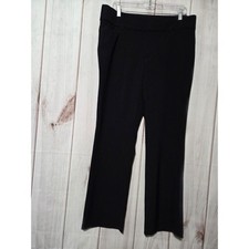 Nine West Womens Black Bootcut Dress Pants Size 12 Stretch Professional Trousers