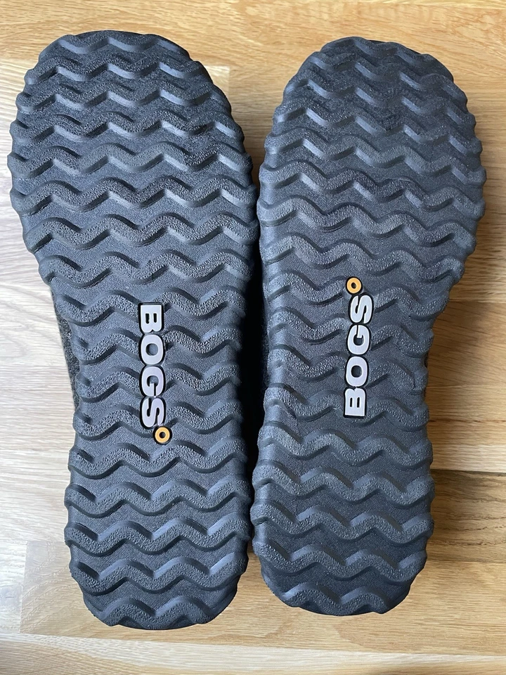 Zapatillas impermeables Bogs B Moc sin cordones de lana grises para hombre talla 14 nuevas Foto 2 de 4