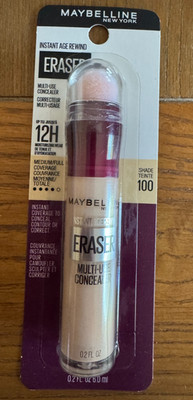 1 Maybelline Instant Age Rewind Eraser Concealer Shade 100 IVORY NEW SEALED