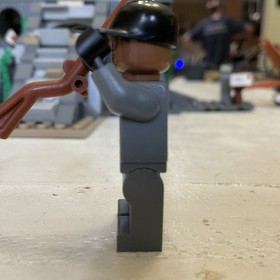 Minty LEGO Batman Minifigure Arkham Asylum Guard 7785 bat019 Brown Version