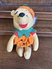 Mouseketoys Winnie The Pooh HALLOWEEN Pumpkin Plush Vintage New With Tags NWT