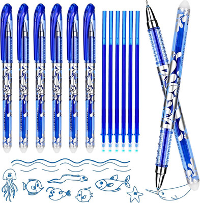 Radierbare Gelstifte Blau Stifte 0.5mm Wegradierbare Erasable Pen Radierbarer Ku