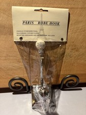 New Chrome Plated Brass Wall Hook with Porcelain Knob for Hat Coat Towel Robe
