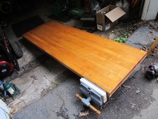 Used Bally 1 3/4" Butcherblock workbench top 2' x 6' w/ Craftsman Quick Vise