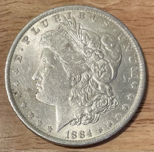 1884-O Morgan Silver Dollar $1 Coin Circulated 0.9 Fineness US Silver