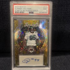 2023 Mosaic Quinnen Williams #S13 Scripts No Huddle Gold Auto /10 - PSA 9 - Pop1