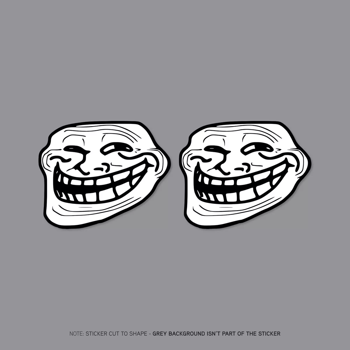 Memes Troll Face Self Adhesive Vinyl Sticker