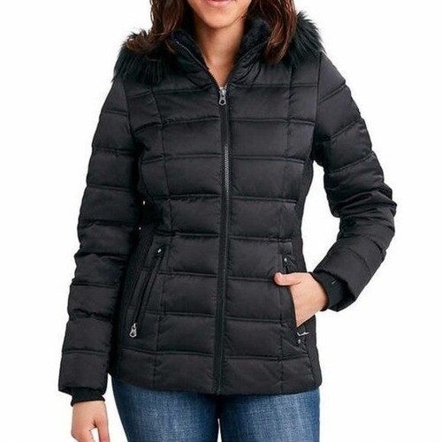Hooded Quilted Puffer Winter Jacket 