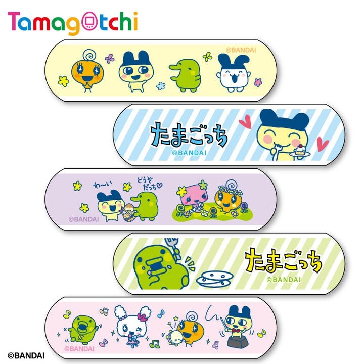 Tamagotchi Japan Exclusive Sticker Adhesive Bandage Band Aid 5designs x 20pcs
