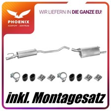 Opel Corsa B 1.2 1.4 1.5 1.7 D (1993-2000) Mittel+Endschalldämpfer Auspuffanlage