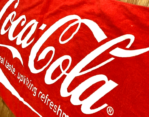 NEW COCA COLA COKE BEACH/GYM TOWEL REAL TASTE REFRESHMENT SEALED BOXED LAST ONE! - Picture 5 of 10