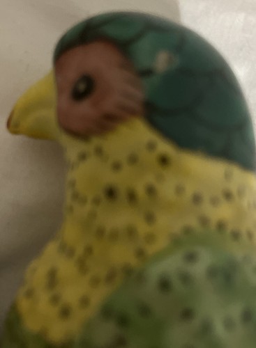 ceramic Long Tailed parrot figurine - Picture 6 of 7