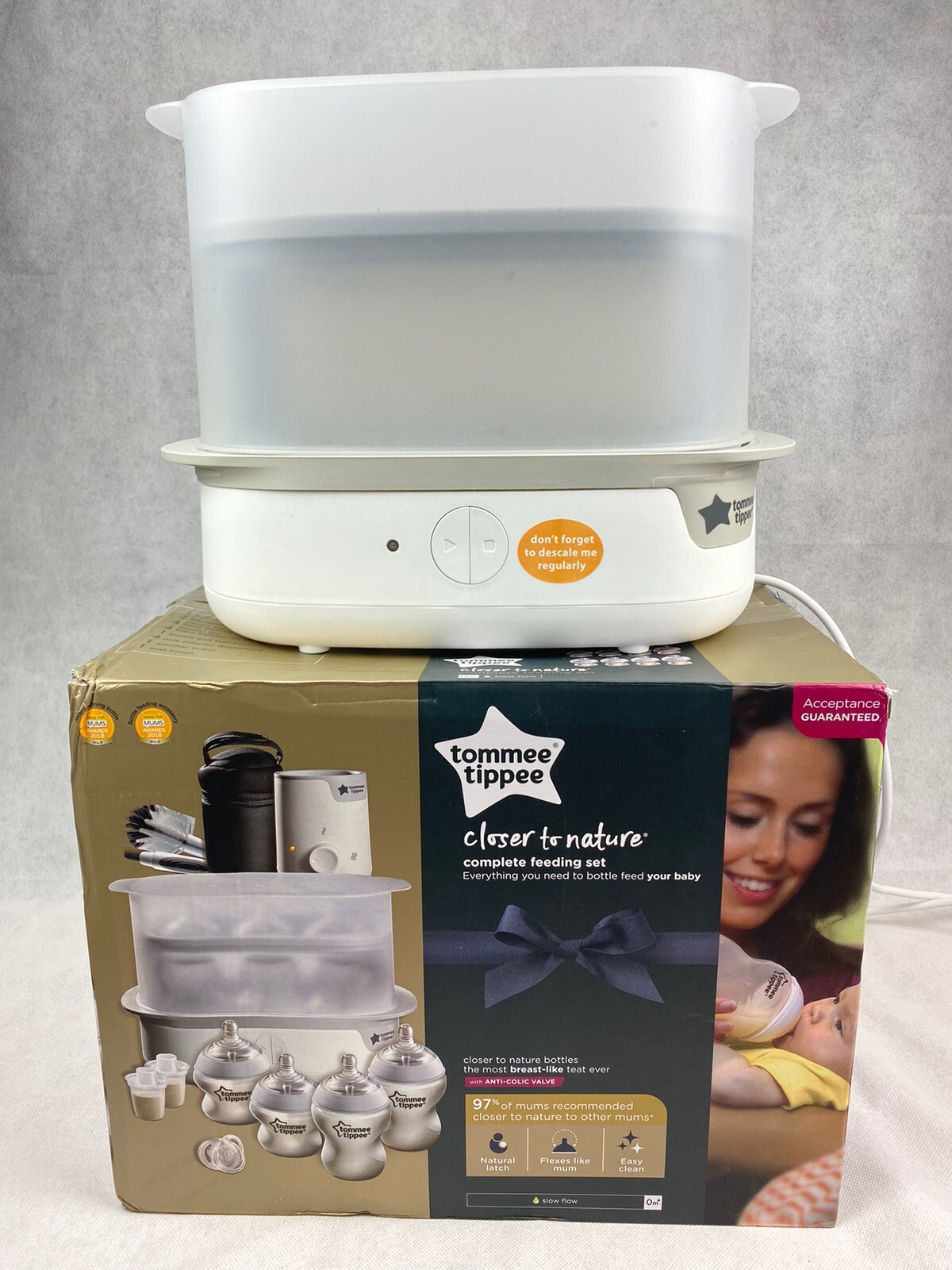 descaling tommee tippee super steam steriliser