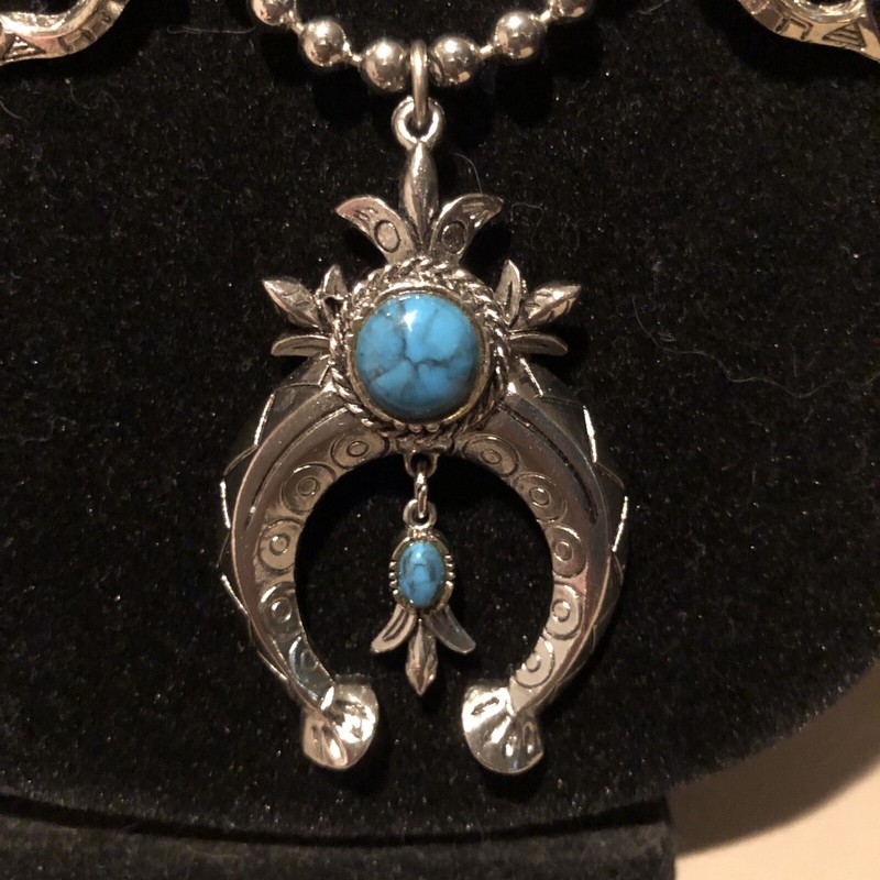 Estate Sale Squash Blossom Necklace