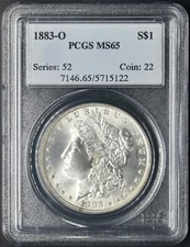1883-O Morgan Silver Dollar PCGS MS65 ✪COINGIANTS✪