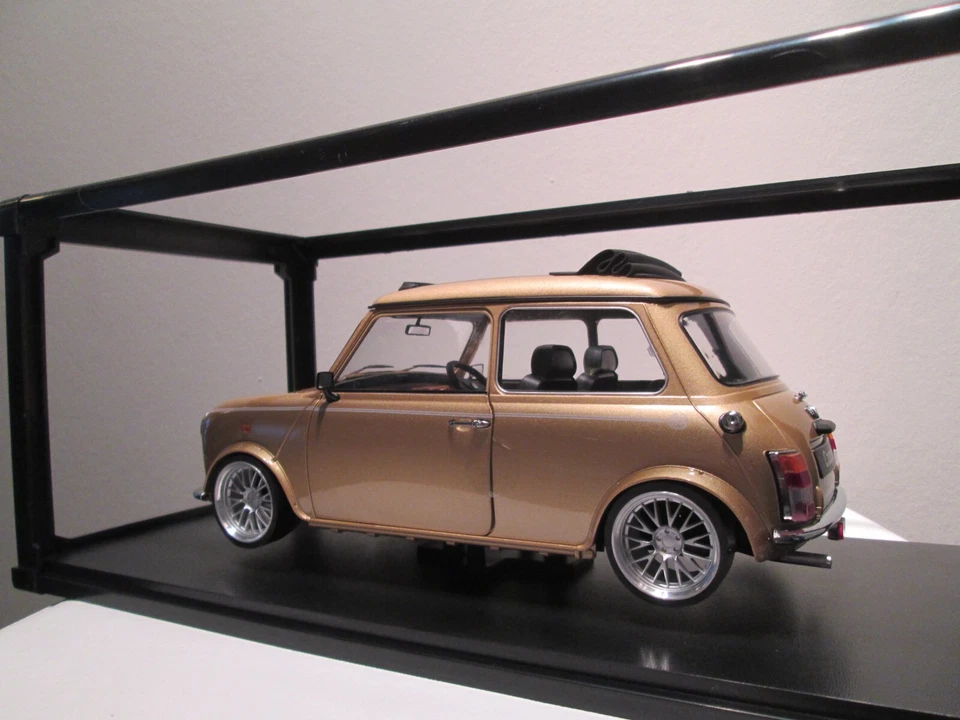 1 : 12 !!! nicht 1:18... Mini Cooper gold echte Alufelgen BBS RS Umbau / Tuning - Bild 3 von 4