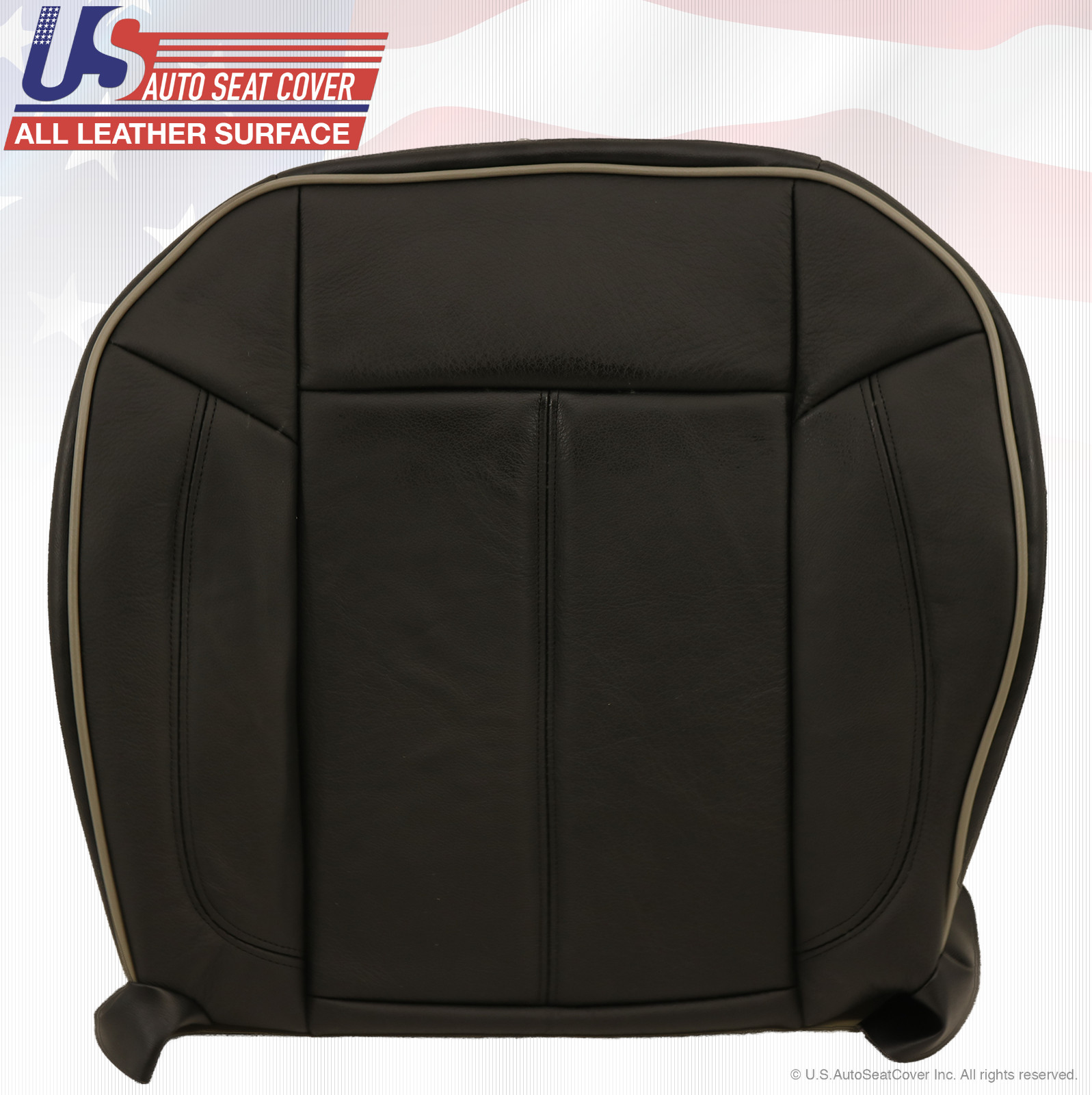2006-2010 Hummer H3 Driver Side Bottom Replacement Leather Seat Cover Black