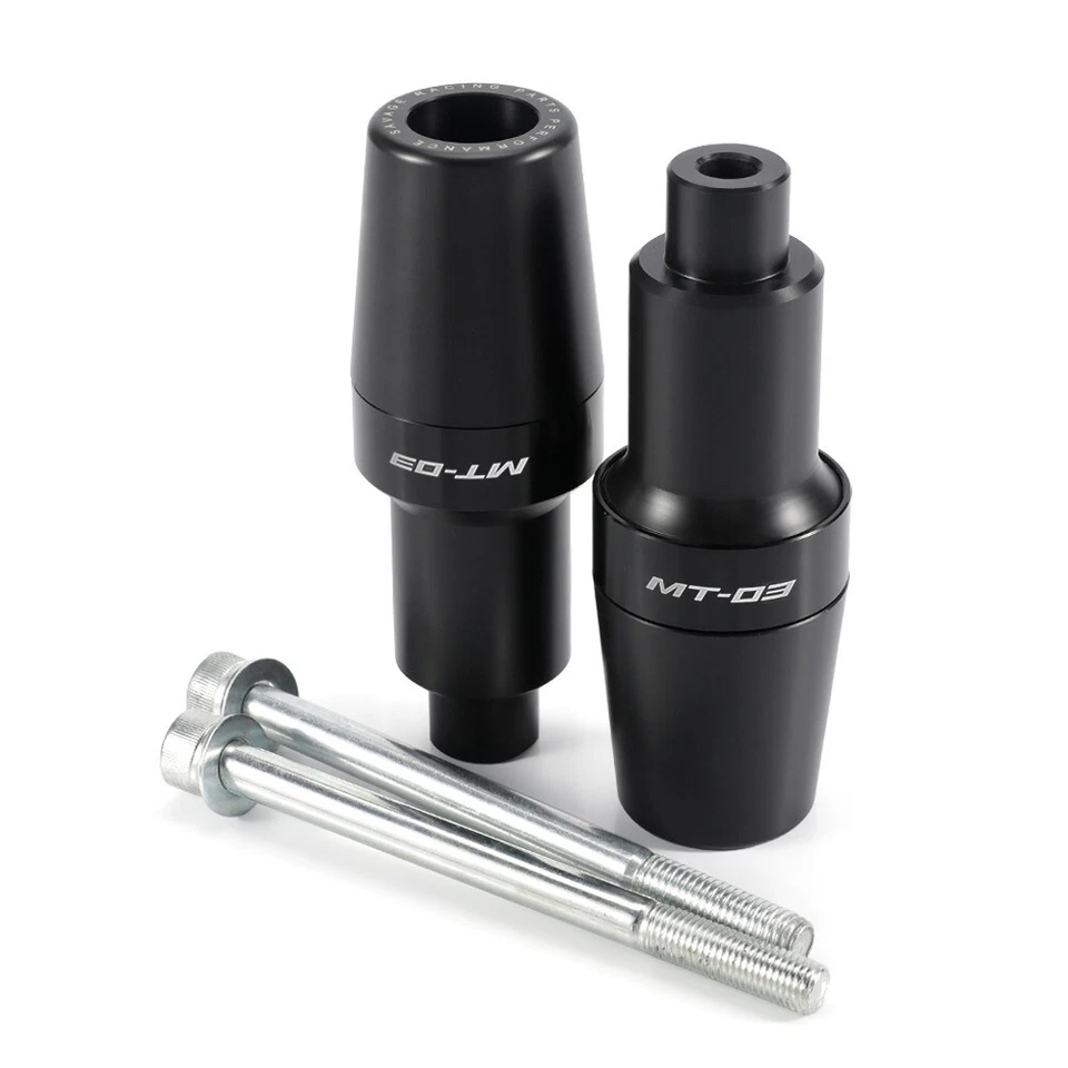 Protector de cubierta de choque deslizadores de marco CNC LOGOTIPO MT para Yamaha MT-25 MT-03 2015-202 Foto 3 de 4