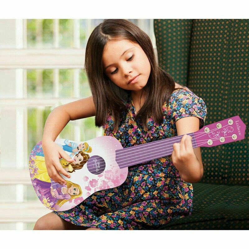 Guitare en bois princesse à 6 cordes