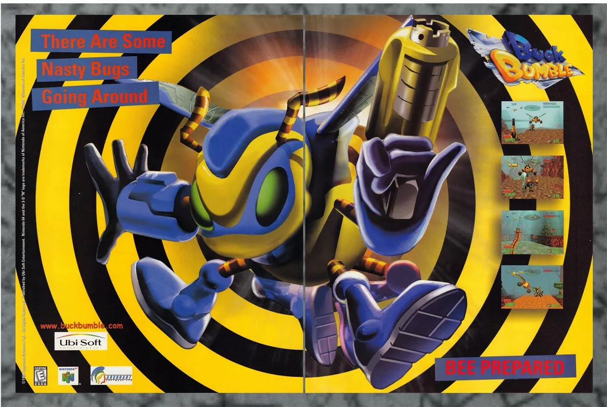 Buck Bumble Nintendo 64 2 Page Print Ad Original Art eBay