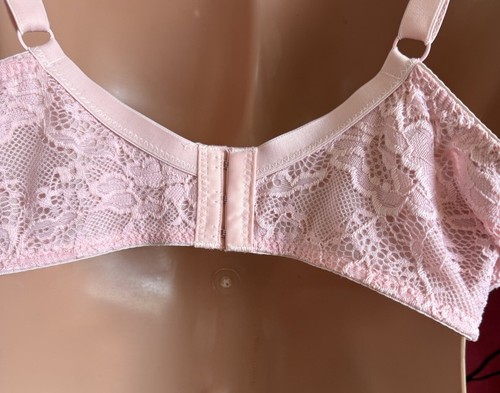 Delta Burke Underwire Padded Pink Bra, Sz 40D - Picture 3 of 5