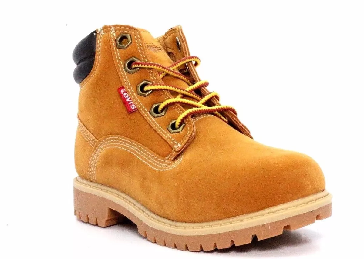 Levis yellow cheap boots