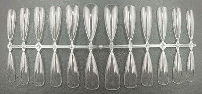 Special Fullcover StilettoTips (1 VE= 24 Tips) transparent. Press on Tips