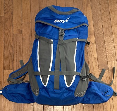 INOV8 Race Pac 32 Ruck Sack Rare Blue Gray Running backpack Trail