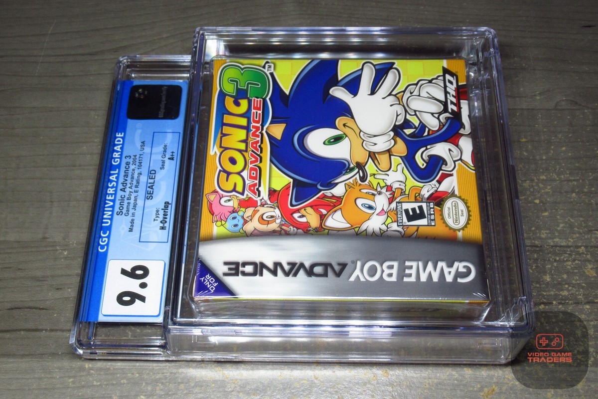CGC 9.6 A++ - Sonic Advance 3 Game Boy Advance, GBA 2004 NEW