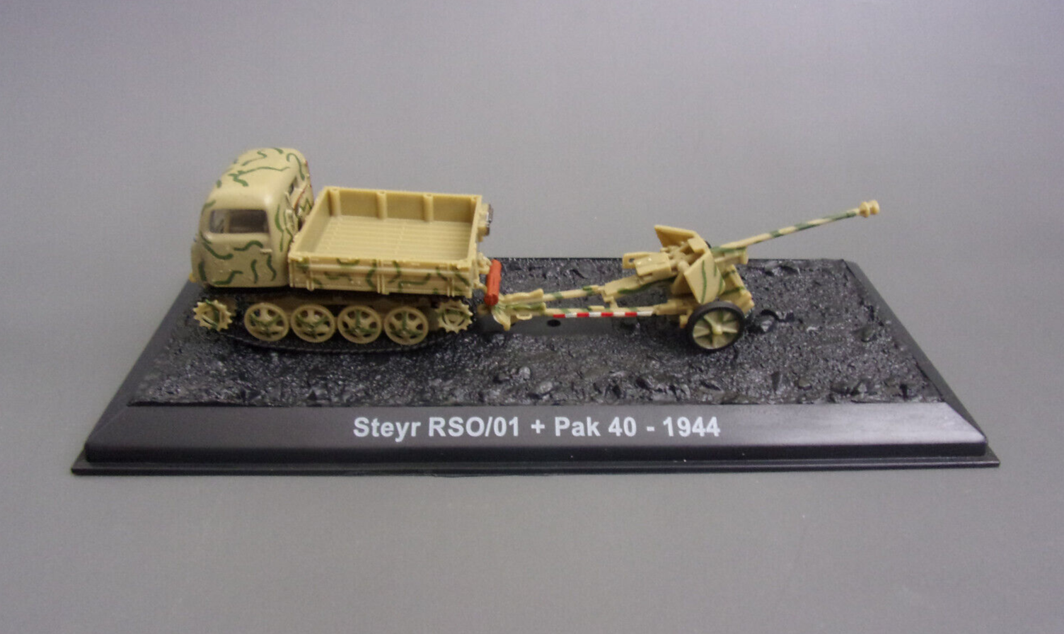 Maquette Militaire 1:72 Steyr RSO/01 + Canon PAK 40 - Amercom Collection - Neuf Avec Magazine