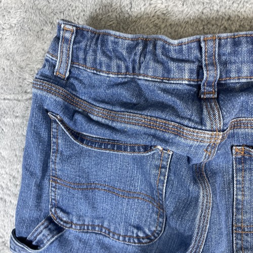 Carhartt Carpenter Jeans Kids 12 Youth Adjustable Waist Blue Straight BD8383-B - Picture 15 of 19