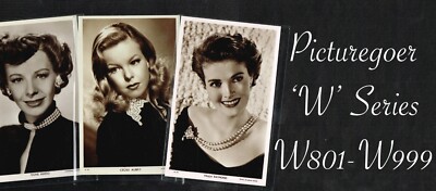 PICTUREGOER - 'W' Serie 1950er   FILMSTAR   Postkarten #W801 bis #W999