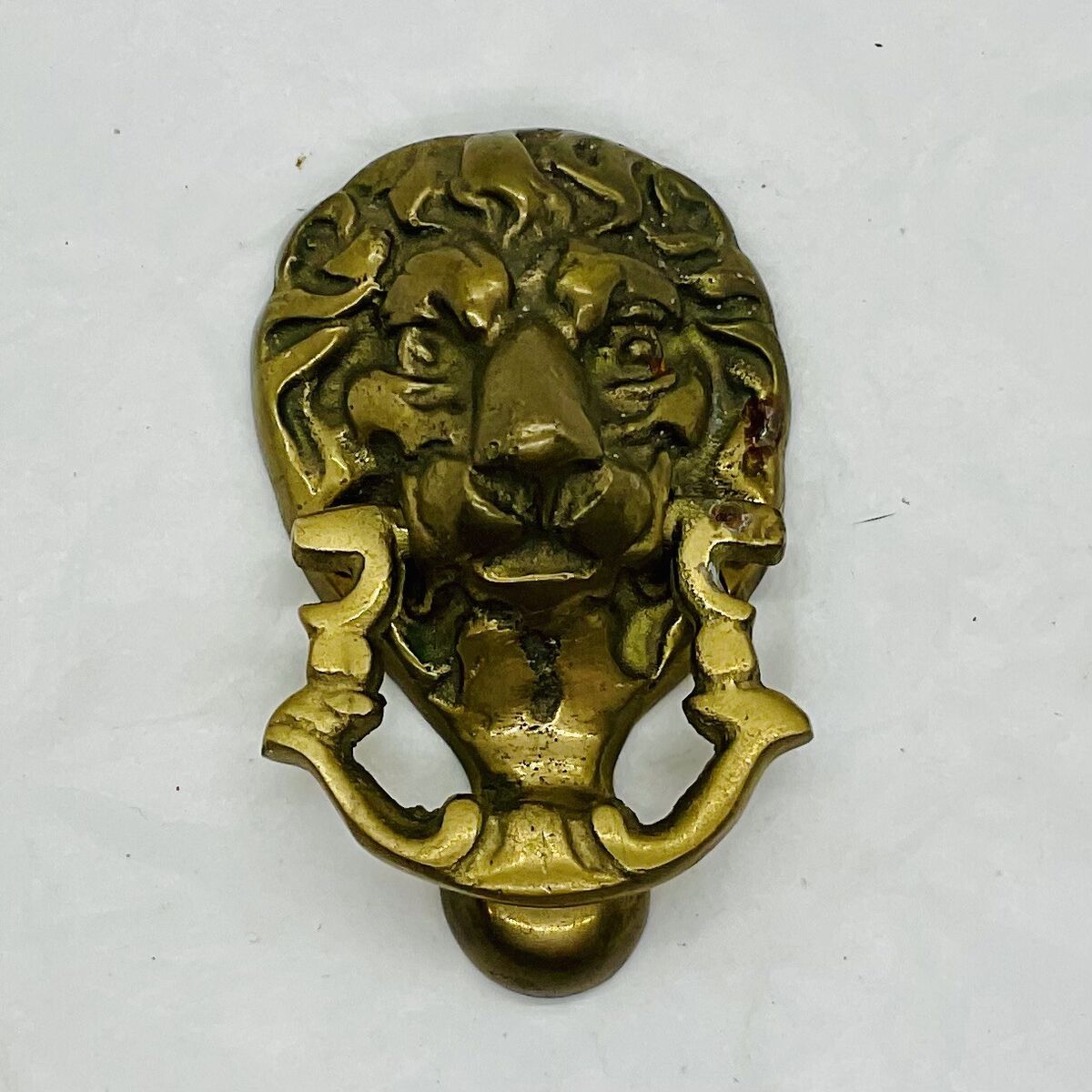 Vintage Solid Brass Lion's Head Door Knocker Vintage Solid Brass Lion's Head Door Knocker