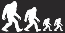 Bigfoot Sasquatch FAMILY Black Vinyl Decal Bumper Sticker