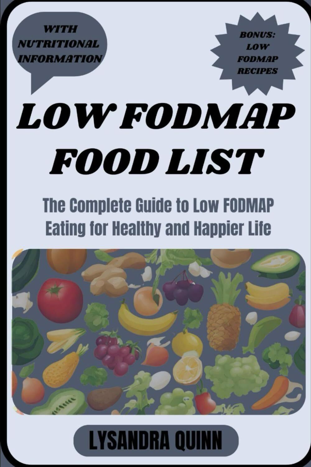 Lysandra Quinn Low Fodmap Food List (Tascabile) Nourish Healthy Food List