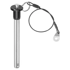 Quick Release Pin 2/5 Inch Ball Locking Pin with Push Button Lanyard Cable 30...
