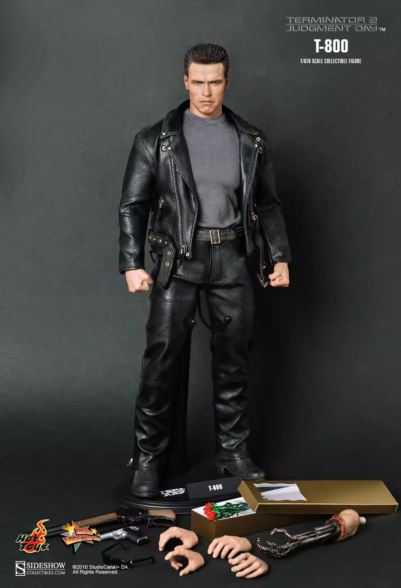New Hot Toys MMS117 T800 Terminator 2 Judgement Day Arnold