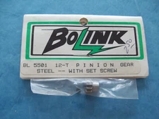 BOLINK 5501 PINION GEAR STEEL 12T 12 TOOTH 32P 32 PITCH W/SET SCREW BL-5501