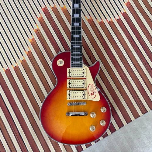 Custom Solid body LP electric guitar 3H pickup 6 string Fast delivery US