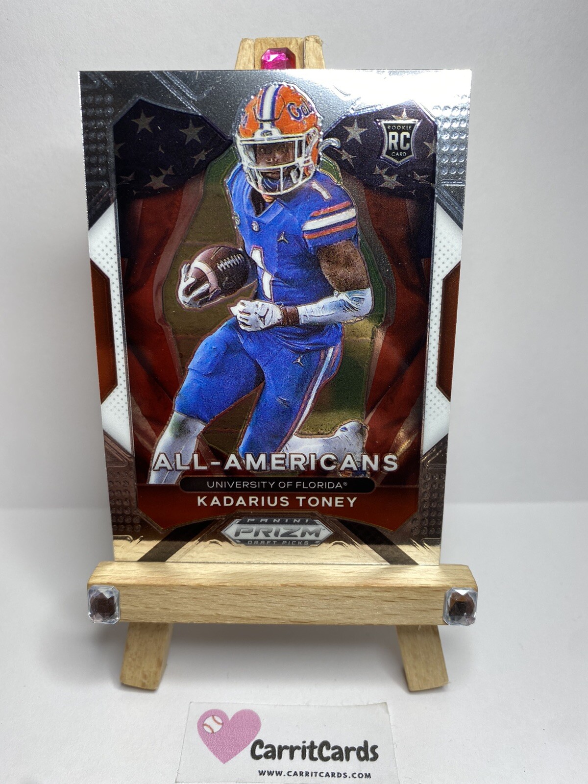 KADARIUS TONEY 2021 Panini Prizm Draft Picks All-Americans #195 Rookie RC Giants